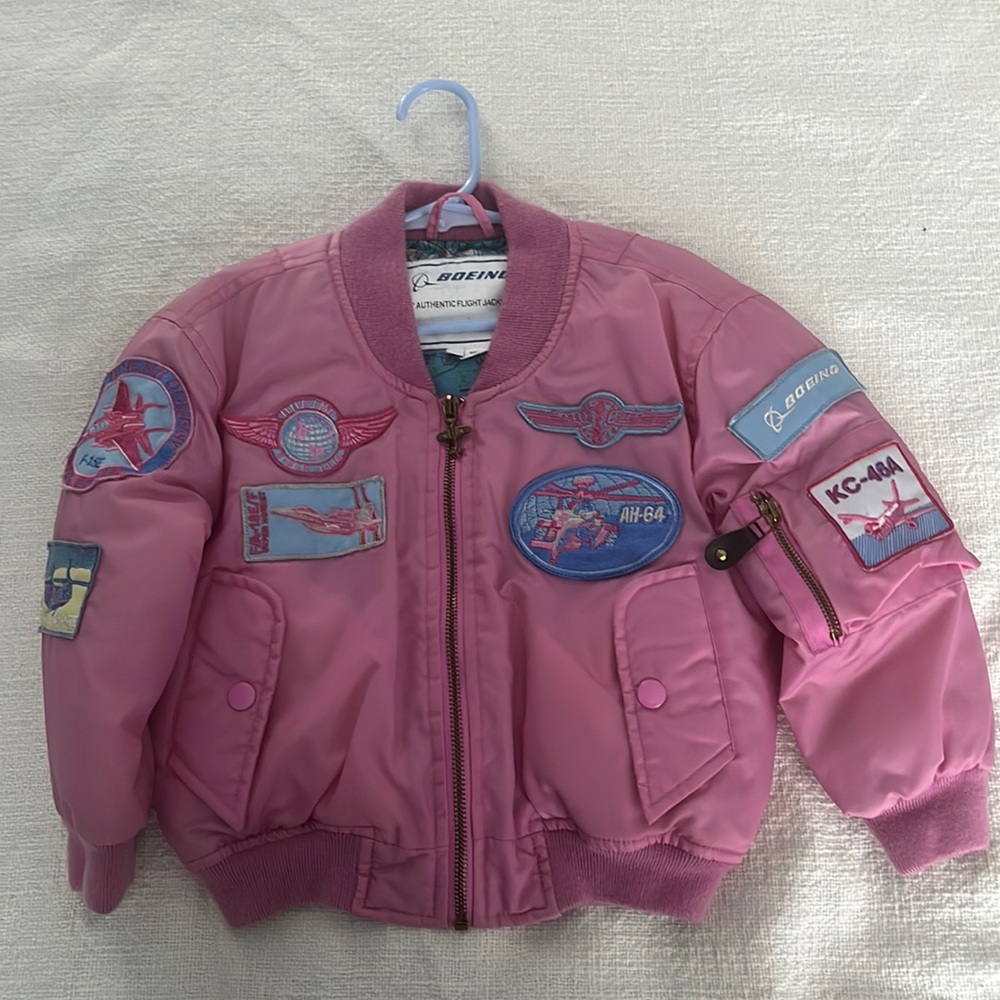 Girls Boeing jacket/bomber/flight jacket size 4/5 Halloween Top Gun costume